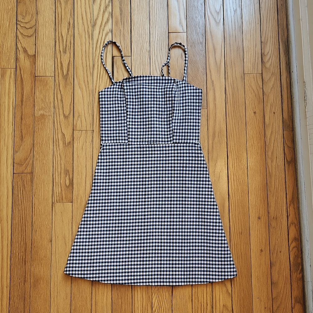 Black and White Gingham Dress